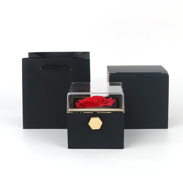 Rotating Rose Jewelry Gift Box – Valentine Edition