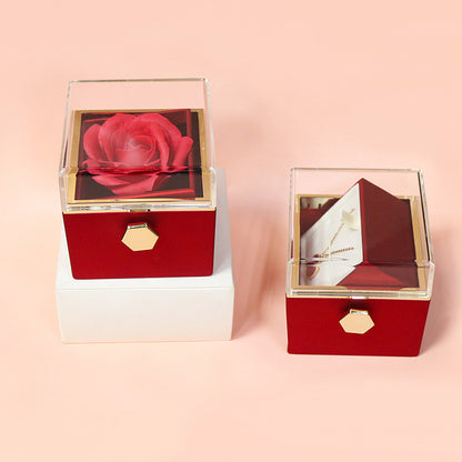 Rotating Rose Jewelry Gift Box – Valentine Edition