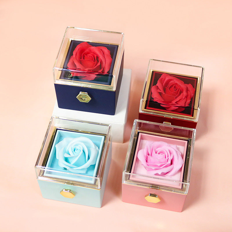 Rotating Rose Jewelry Gift Box – Valentine Edition