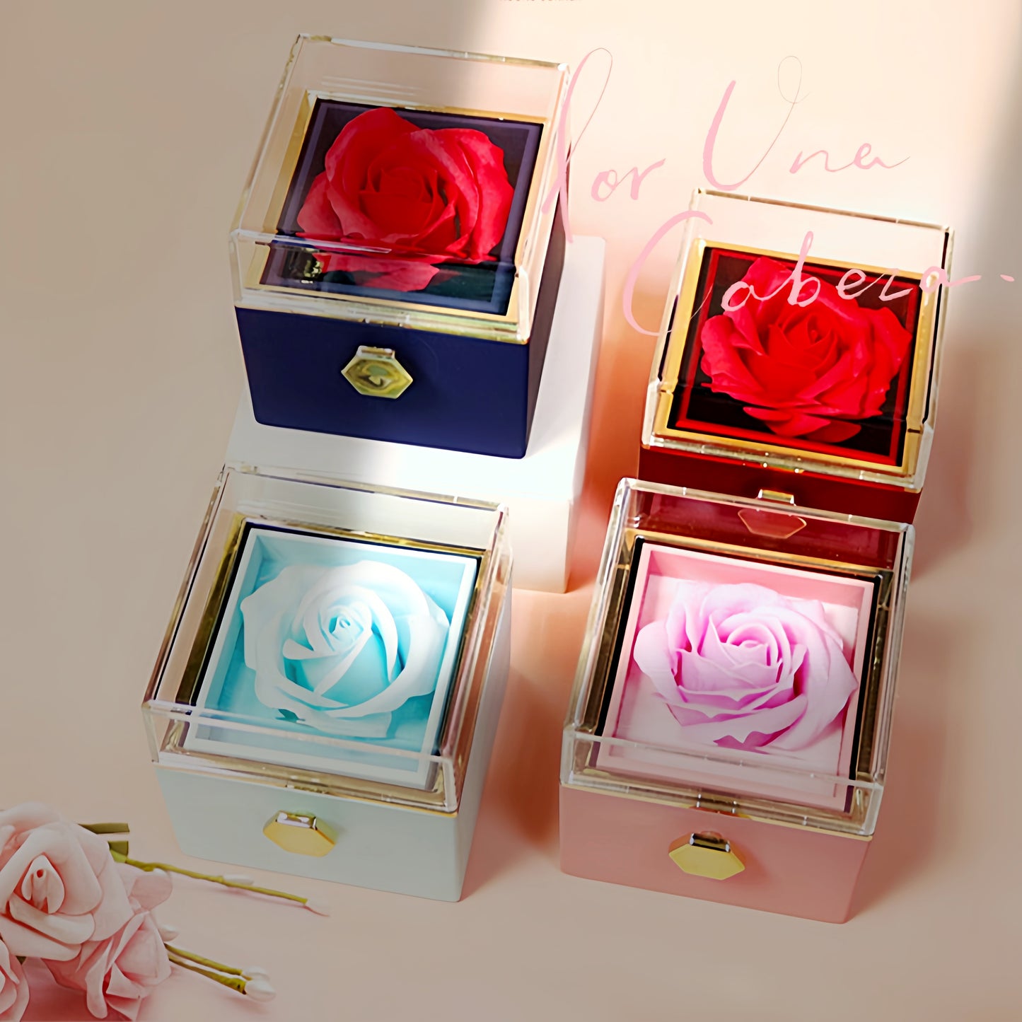 Rotating Rose Jewelry Gift Box – Valentine Edition