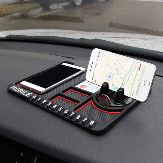 HSR Premium Multifunction Car Dashboard Phone Holder & Anti - Slip Organizer