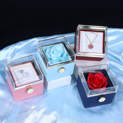 Rotating Rose Jewelry Gift Box – Valentine Edition