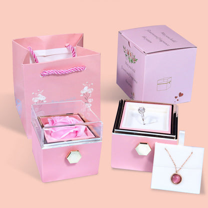 Rotating Rose Jewelry Gift Box – Valentine Edition