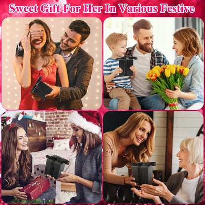 Eternal Rose Heart Necklace – Premium Valentine Gift Box