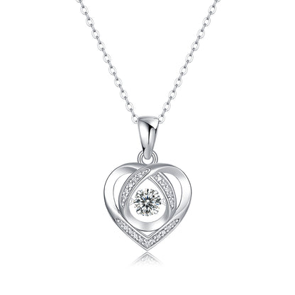 HeartSpark 18K Diamond Pendant – Luxury Gift Set