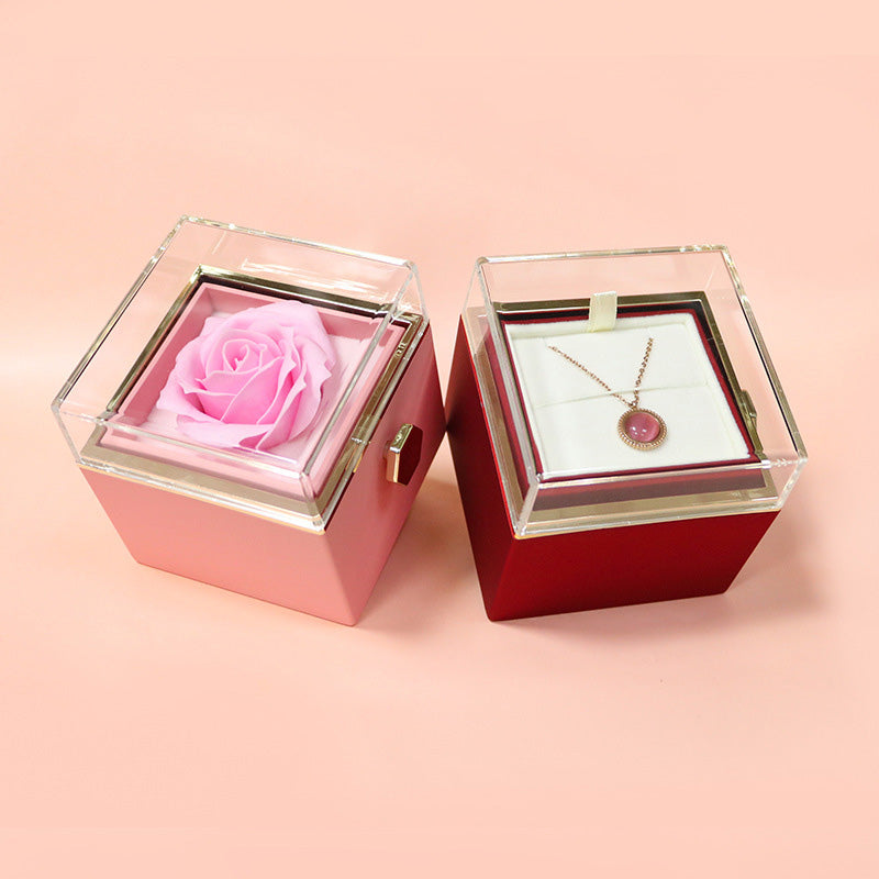 Rotating Rose Jewelry Gift Box – Valentine Edition