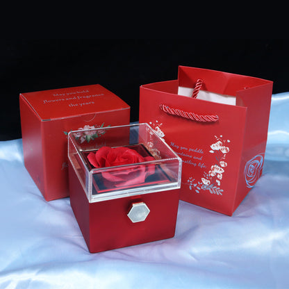 Rotating Rose Jewelry Gift Box – Valentine Edition