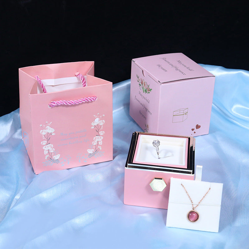 Rotating Rose Jewelry Gift Box – Valentine Edition