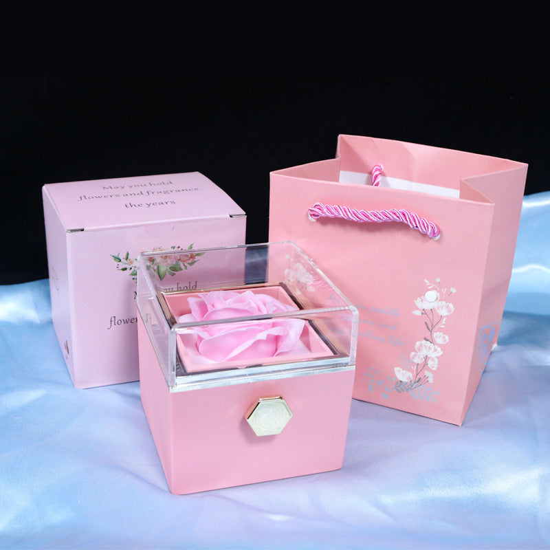 Rotating Rose Jewelry Gift Box – Valentine Edition