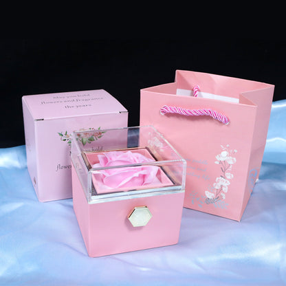 Rotating Rose Jewelry Gift Box – Valentine Edition